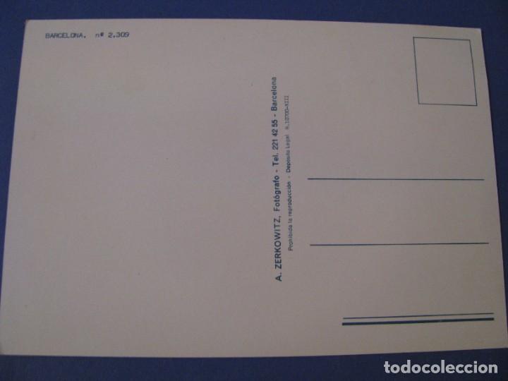 Postales: POSTAL DE BARCELONA. A. ZERKOWITZ. 2309. - Foto 2