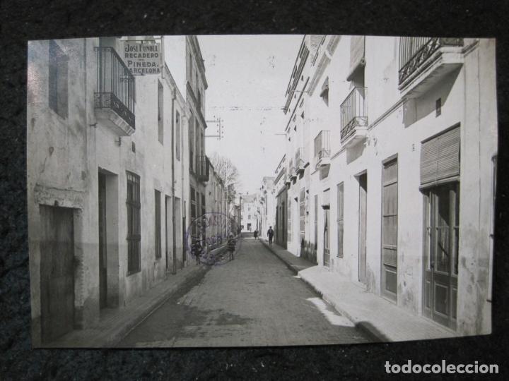 Postcards: PINEDA-CALLE DEL MAR-SELLO EN SECO ROISIN-FOTOGRAFICA-POSTAL ANTIGUA-(94.684)