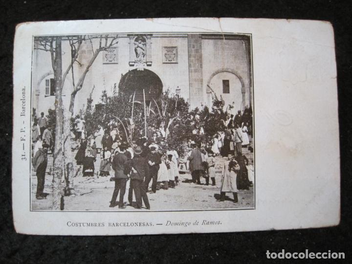 Postcards: BARCELONA-DOMINGO DE RAMOS-REVERSO SIN DIVIDIR-POSTAL ANTIGUA-(94.717)