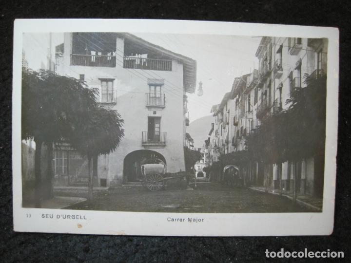 Postales: SEU D'URGELL-CARRER MAJOR-FOTOGRAFICA-POSTAL ANTIGUA-(94.856)