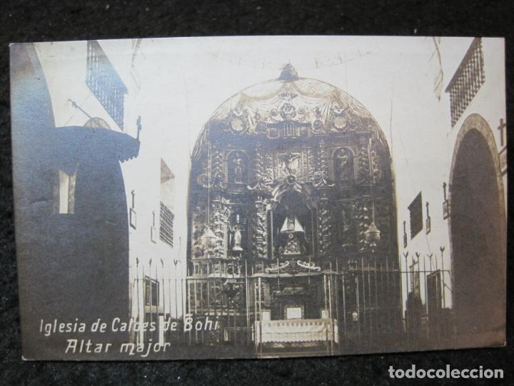 Postales: CALDES DE BOHI-IGLESIA-ALTAR MAJOR-FOTOGRAFICA-POSTAL ANTIGUA-(94.895)