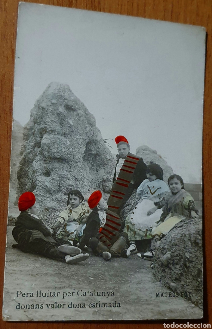 Cartes Postales: POSTAL CATALANISTA: PERA LLUITAR PER CATALUNYA. DONANS VALOR DONA ESTIMADA