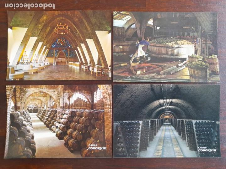 Postcards: Una postal cavas Codorniu sala Puig i Cadafal Vilafranca del Penes, cuatro tarjetas a elegir