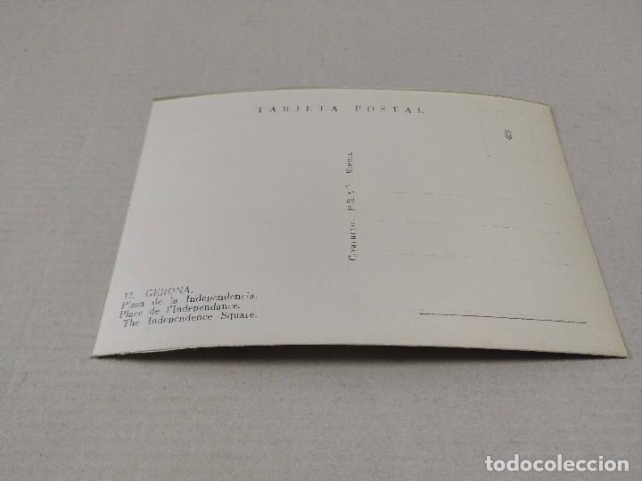 Postales: GIRON&Eacute;S - POSTAL GERONA - PLAZA DE LA INDEPENDENCIA - Foto 2