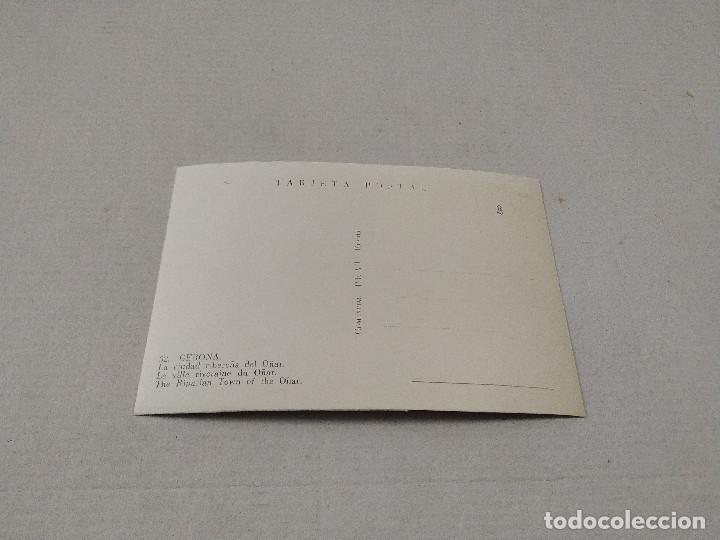 Postales: GIRON&Eacute;S - POSTAL GERONA - LA CIUDAD RIBERE&Ntilde;A DEL O&Ntilde;AR - Foto 2