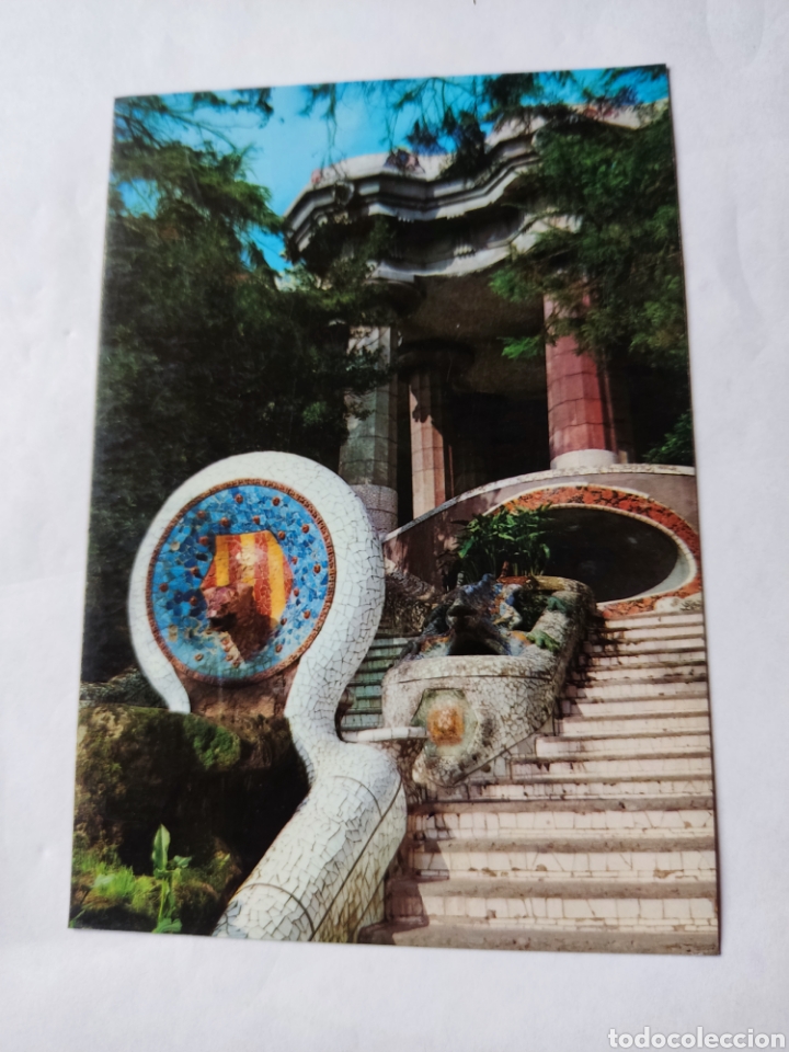 Postales: Postal Barcelona parque G&uuml;ell - Foto 1