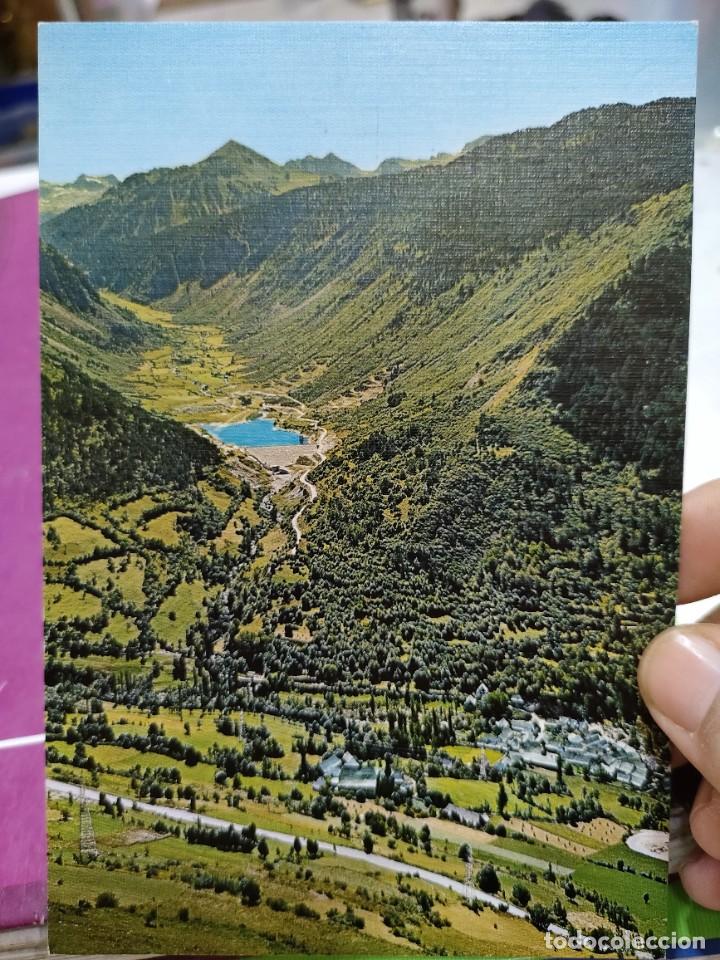 Postales: Postal VALLE DE ARAN Cat de Ar&aacute;n y Tredos Presa de Agua Moch Al Fondo Colones N 34 SICILIA S/C