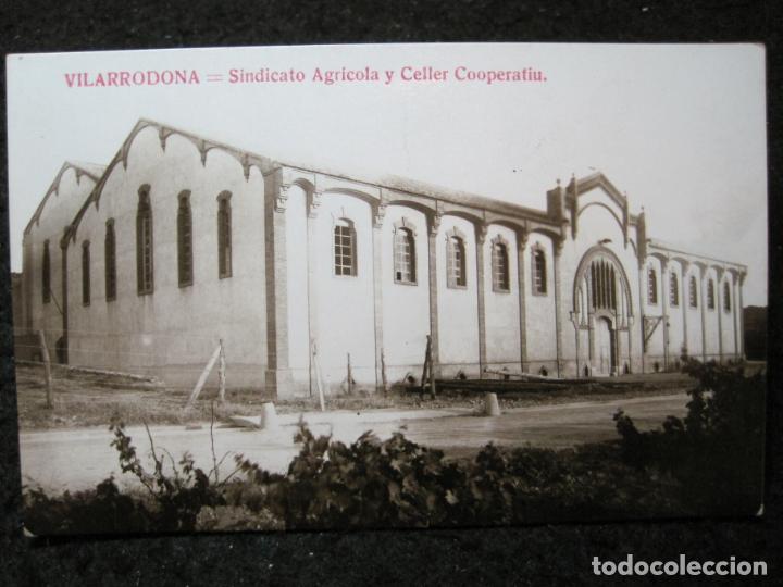 Postais: VILARRODONA-SINDICATO AGRICOLA Y CELLER COOPERATIU-FOTOGRAFICA-POSTAL ANTIGUA-(95.009)