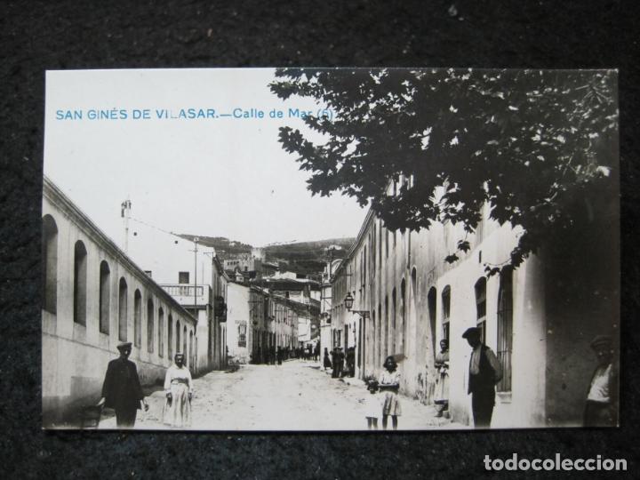 Cartoline: SANT GINES DE VILASAR-CALLE DE MAR-FOTOGRAFICA-POSTAL ANTIGUA-(95.136)