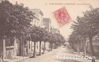 Cartes Postales: POSTAL SANT BOI LLOBREGAT CARRER RAURICH