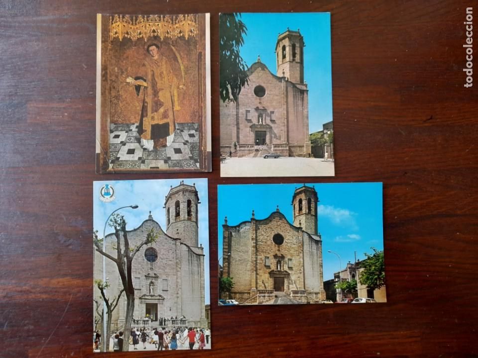 Postkarten: Una postal Retablo siglo XV de Sant Baldiri Parroquia de Sant Boi de Llobregat, 4 tarjetas a elegir