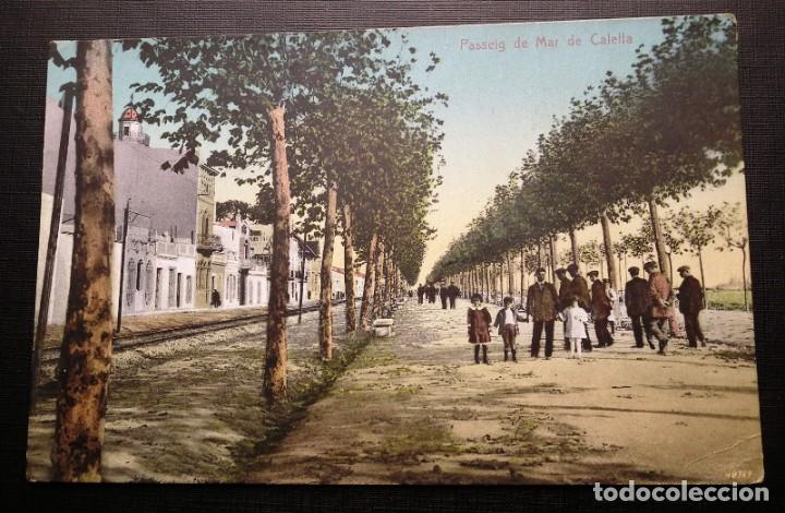 Postales: POSTAL DE CALELLA - PASSEIG DE MAR - Foto 1