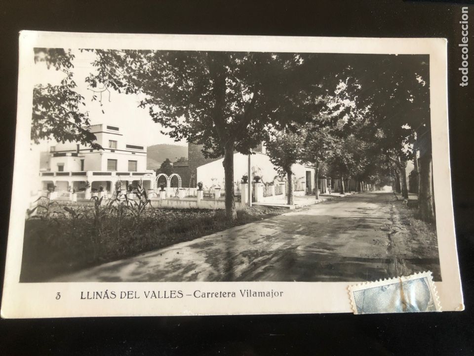 Postales: POSTAL LLINARS DEL VALLES CARRETERA VILAMAJOR CIRCULADA
