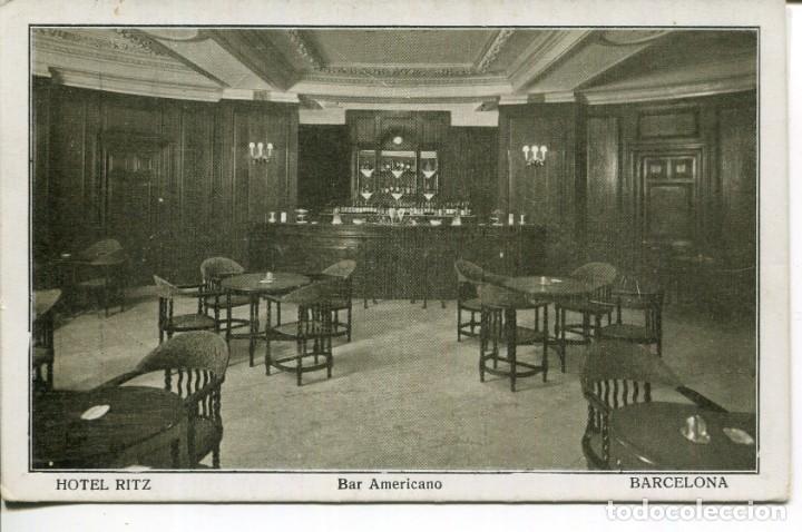Postales: BARCELONA-HOTEL RITZ- BAR AMERICANO-