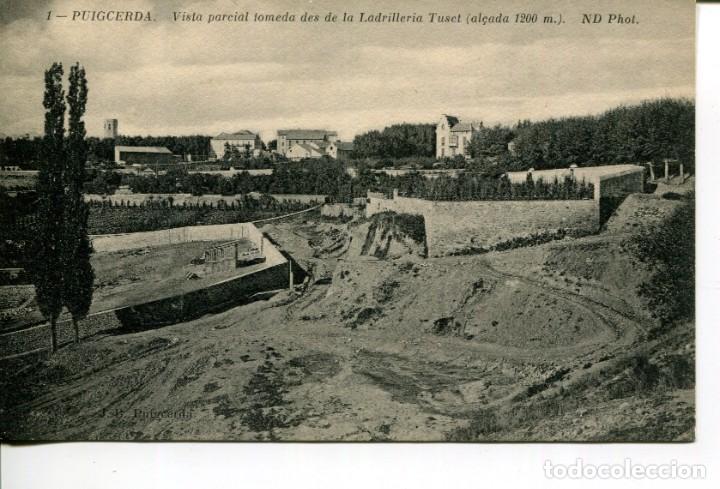 Postales: PUIGCERDA-VISTA PARCIAL-F&Aacute;BRICA DE LADRILLOS TUSET