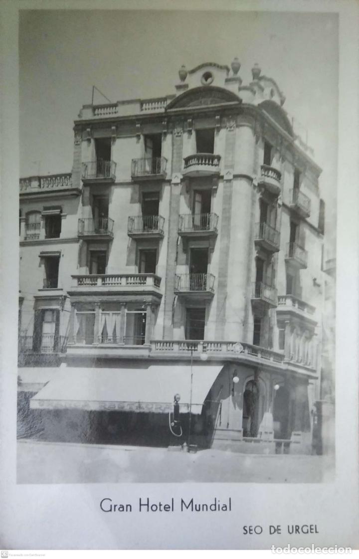 Postales: Seo de Urgel. Gran Hotel Mundial. Nueva. Blanco/Negro