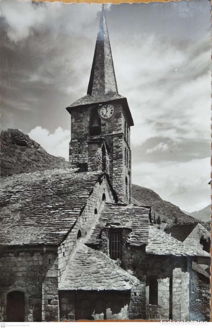 Postales: Bosost- 353 &Aacute;bsides y Campanario de la Iglesia. Oficina de Turismo-Pobla de Segur. Nueva. Blanco/Neg