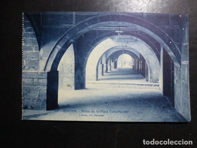 Postales: GERONA ARCO DE LA PLAZA CONSTITUCION - Foto 1
