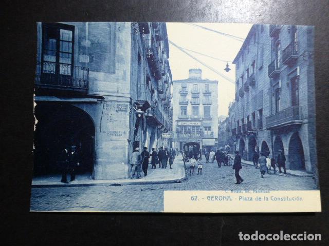 Postales: GERONA PLAZA DE LA CONSTITUCION - Foto 1