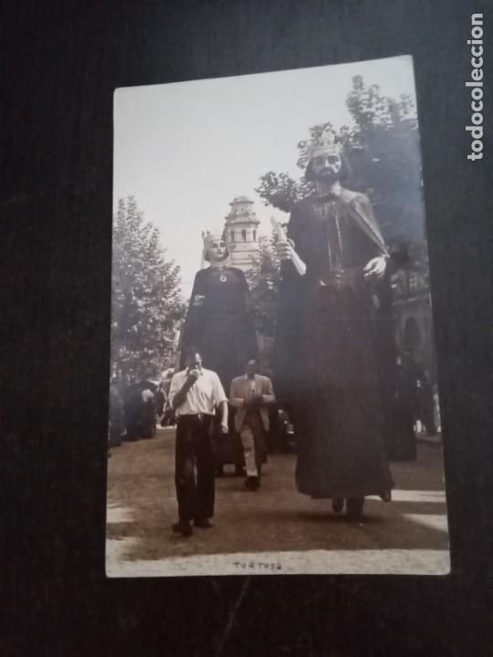 Postkarten: Tortosa.Los gigantes.Arxiu Cuy&agrave;s.
