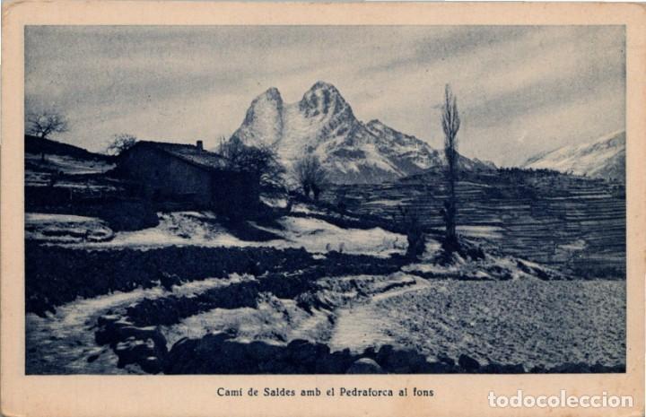 Postales: Cam&iacute; de Saldes amb el Pedraforca al fons - Ed. H. Mumbr&uacute; - 140x90mm.