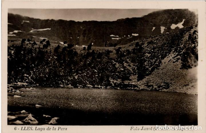 Postales: Lles (Lleida) - Lago de la Pera - Foto Janot n&ordm; 6 - 144x95mm.