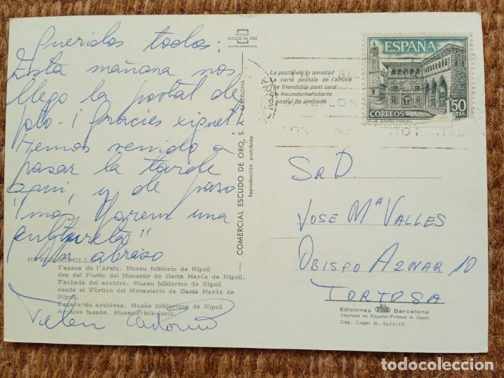 Postales: RIPOLL - GERONA - ESCUDO DE ORO - Foto 2