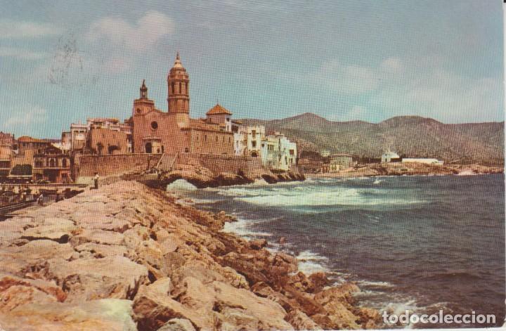 Postales: (273) SITGES. LA PUNTA CON LA IGLESIA - Foto 1