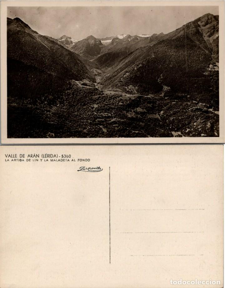 Postales: Valle de Ar&aacute;n - La Artiga de Lin y la Maladeta al fondo - Zerkowitz n&ordm; 5360 - 141x90mm