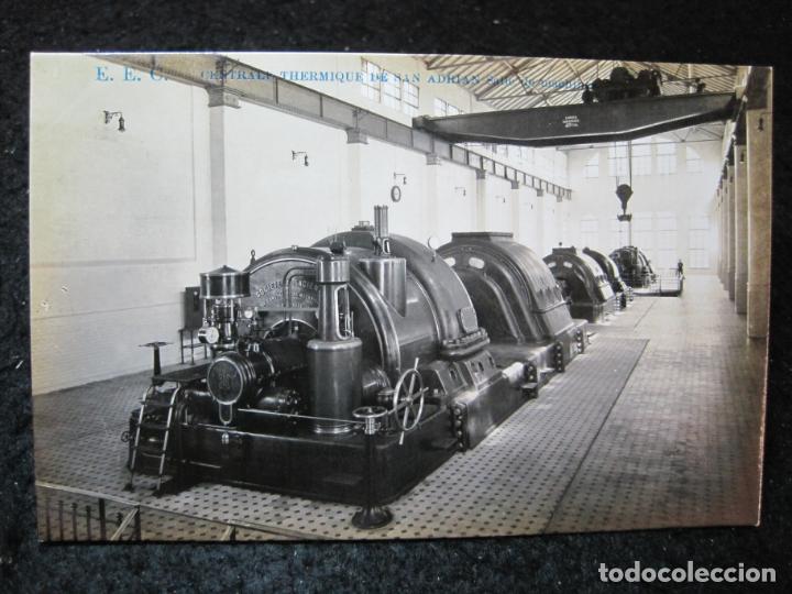 Postales: SAN ADRIAN-CENTRAL TERMICA-SALA DE MAQUINAS-LA INDUSTRIAL FOTOGRAFICA-POSTAL ANTIGUA-(95.246)