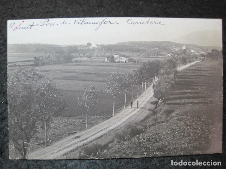 Postales: SANT PERE DE VILAMAJOR-CARRETERA-FOTOGRAFICA-POSTAL ANTIGUA-(95.249)
