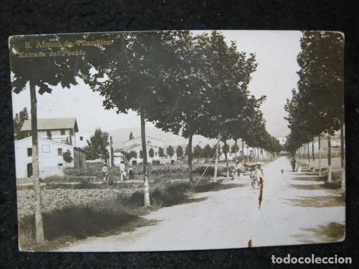 Postales: SANT ANTONI DE VILAMAJOR-ENTRADA DEL PUEBLO-FOTOGRAFICA LB BARTRINA-POSTAL ANTIGUA-(95.250)