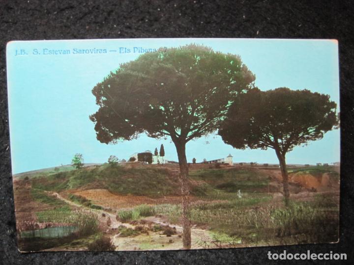 Postales: SAN ESTEBAN DE SASROVIRAS-ELS PIBONS-J.B. 7-FOTOGRAFICA-POSTAL ANTIGUA-(95.259)