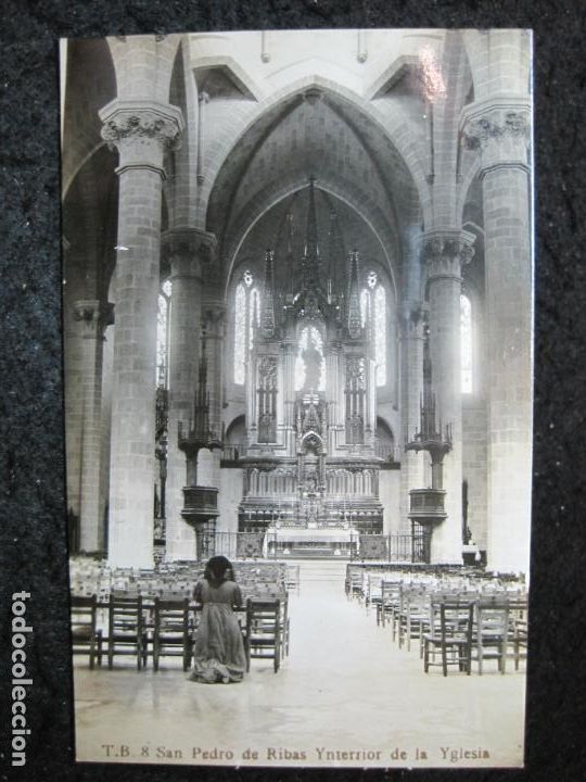 Postales: SAN PEDRO DE RIBAS-INTERIOR DE LA IGLESIA-T.B. 8-FOTOGRAFICA-POSTAL ANTIGUA-(95.264)