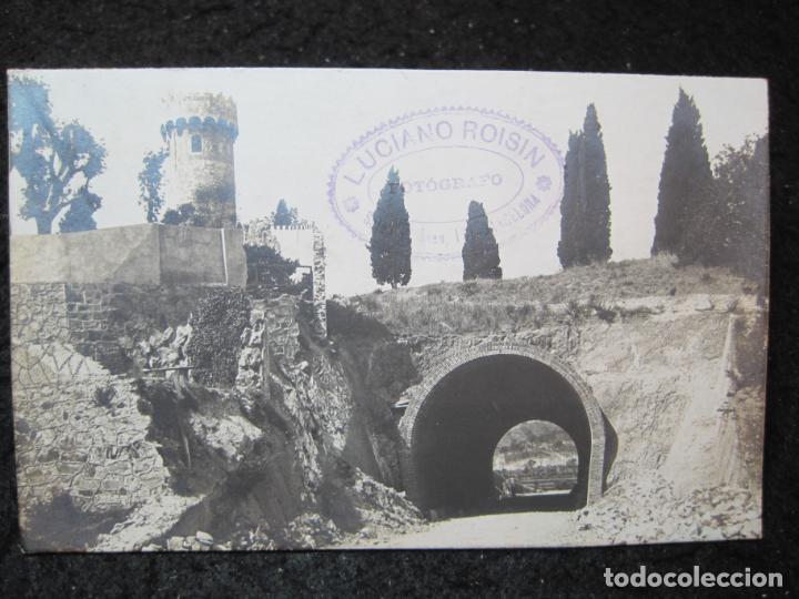 Postales: SANT POL DE MAR-CARRETERA TUNEL-FOTOGRAFICA-POSTAL ANTIGUA-(95.268)