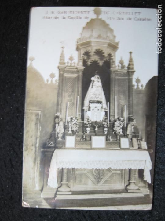 Postales: SAN VICENTE DE CASTELLET-ALTAR DE LA CAPILLA NTRA SRA CASTELLET-FOTOGRAFICA-POSTAL ANTIGUA-(95.274)