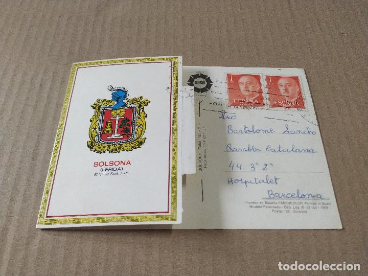 Postales: SOLSON&Egrave;S - POSTAL CON SOLAPA DE SOLSONA - Foto 3