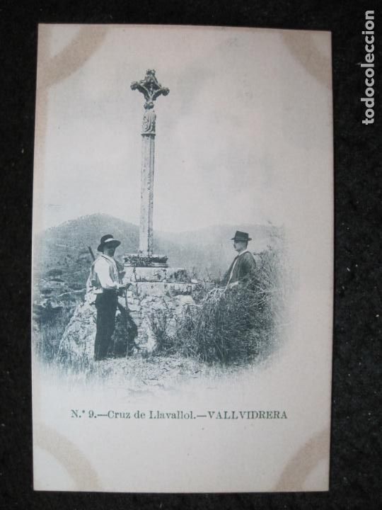 Postales: BARCELONA-VALLVIDRERA-CRUZ DE LLAVALLOL-REVERSO SIN DIVIDIR-POSTAL ANTIGUA-(95.281)