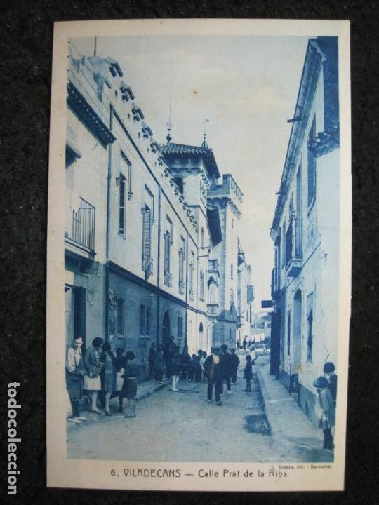 Postcards: VILADECANS-CALLE PRAT DE LA RIBA-6-ROISIN-POSTAL ANTIGUA-(95.286)