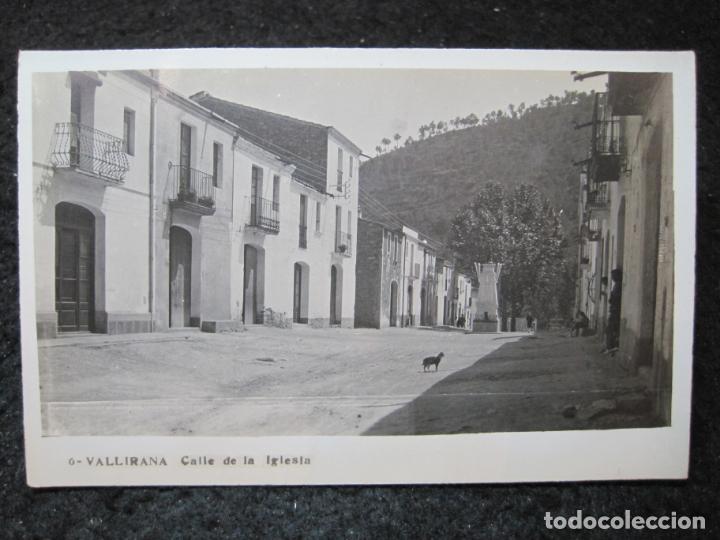 Postkarten: VALLIRANA-CALLE DE LA IGLESIA-FOTOGRAFICA-POSTAL ANTIGUA-(95.297)