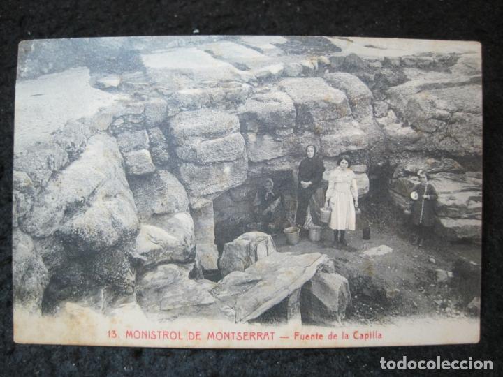 Postales: MONISTROL DE MONTSERRAT-FUENTE DE LA CAPILLA-ROISIN-13-POSTAL ANTIGUA-(95.390)