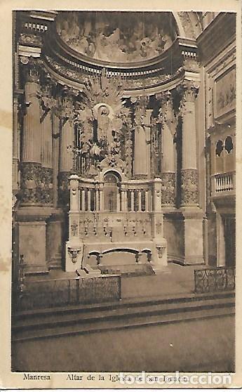 Postales: MANRESA - ALTAR DE LA IGLESIA DE SAN IGNACIO - SIN CIRCULAR