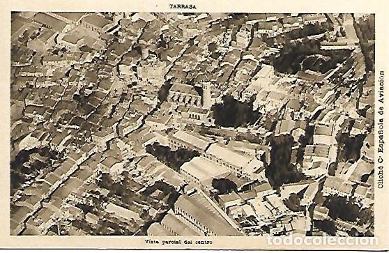 Postales: TARRASA - VISTA PARCIAL DEL CENTRO - Cliché C. E. A. - SIN CIRCULAR