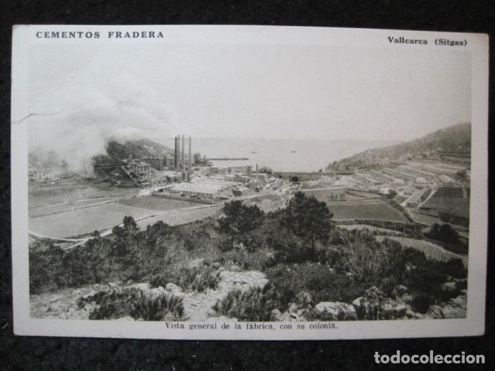 Postcards: VALLCARCA-CEMENTOS FRADERA-VISTA GENERAL DE LA FABRICA-POSTAL ANTIGUA-(95.495)