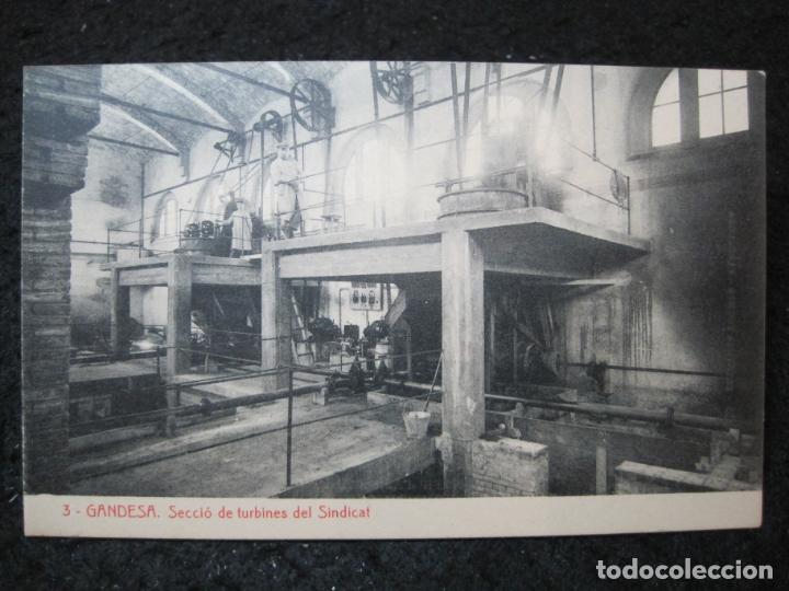 Postales: GANDESA-SECCIO DE TURBINES DEL SINDICAT-THOMAS-3-POSTAL ANTIGUA-(95.498)