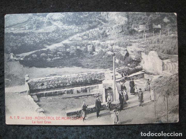 Postkarten: MONISTROL DE MONTSERRAT-LA FONT GRAN-ATV 3313 A.T.V.-POSTAL ANTIGUA-(95.505)