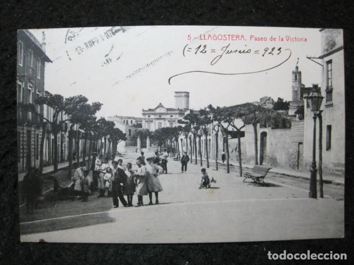 Postkarten: LLAGOSTERA-PASEO DE LA VICTORIA-THOMAS-5-POSTAL ANTIGUA-(95.548)