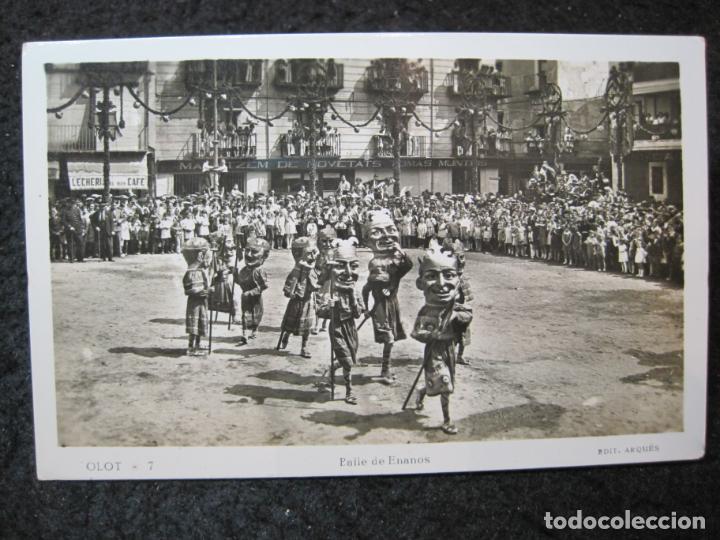 Postales: OLOT-BAILE DE ENANOS-FOTOGRAFICA ARQUES-7-POSTAL ANTIGUA-(95.554)