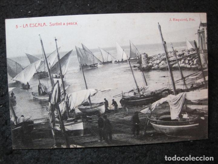 Postales: LA ESCALA-SURTINT A PESCA-THOMAS-5-POSTAL ANTIGUA-(95.561)