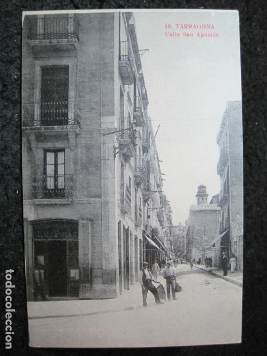 Postales: TARRAGOONA-CALLE SAN AGUSTIN-POSTAL ANTIGUA-(95.650)